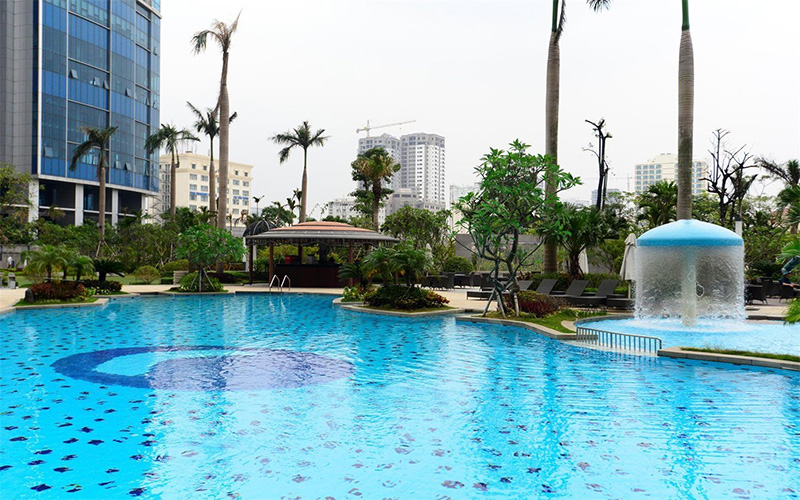 Bể bơi sạch đẹp ở Hà Nội