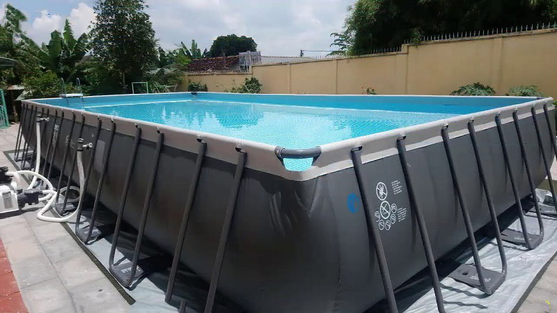 Bể bơi khung bằng kim loại gia đình cao cấp Intex 26378