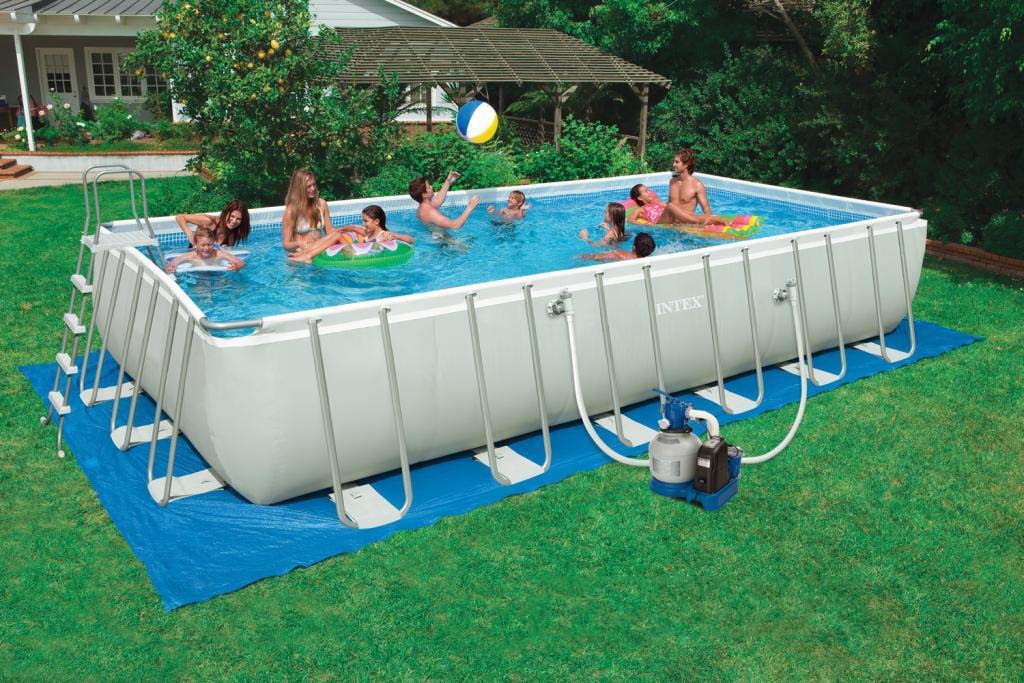 Bể bơi khung kim loại gia đình